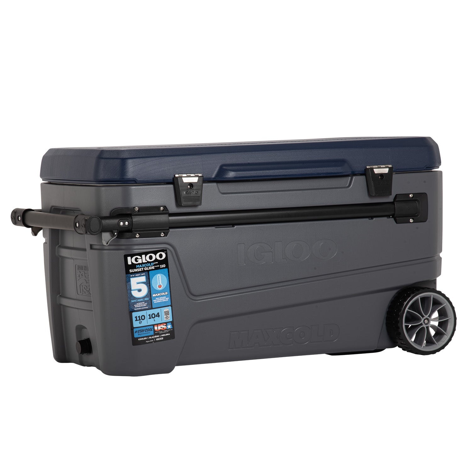 イグルー] 大型 クーラーボックス 104L (車輪付き) SUNSET GLIDE 110 