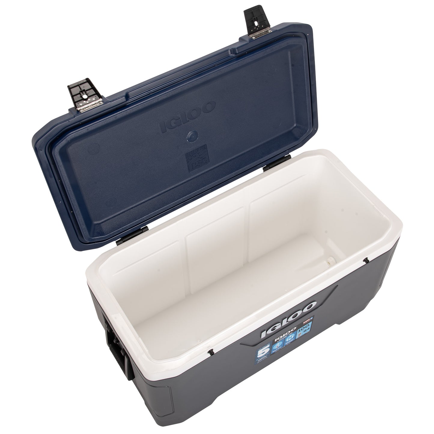 [イグルー] 大型 クーラーボックス 95L MAXCOLD LATITUDE 100 マックスコールド ラティチュード 100 00050003 / グレー ネイビー