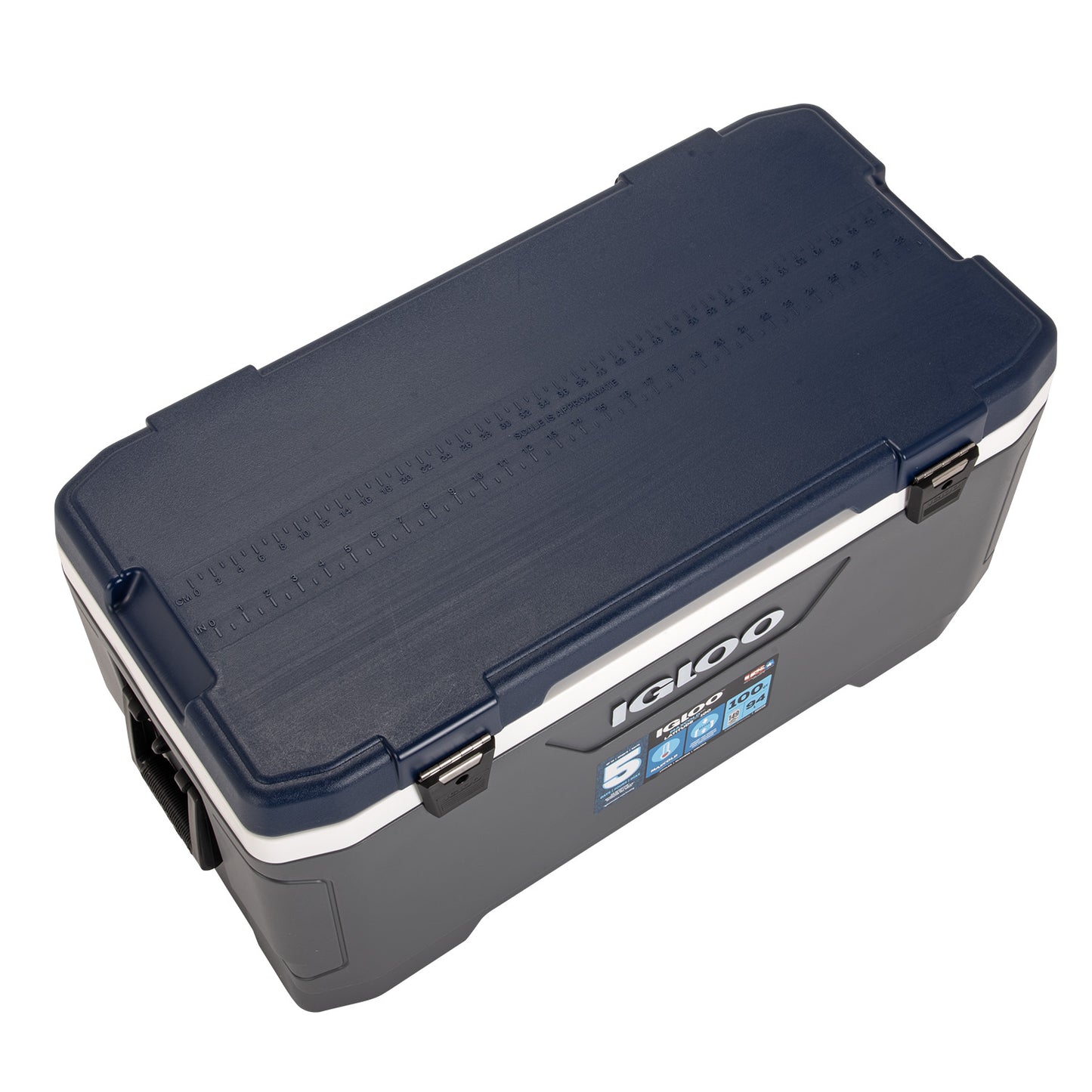 [イグルー] 大型 クーラーボックス 95L MAXCOLD LATITUDE 100 マックスコールド ラティチュード 100 00050003 / グレー ネイビー