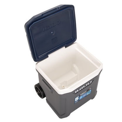 [イグルー] 大型クーラーボックス 59L (車輪付き) MAXCOLD LATITUDE 62 ROLLER マックスコールド ラティテュード 62 ローラー 00034962 / アッシュグレー