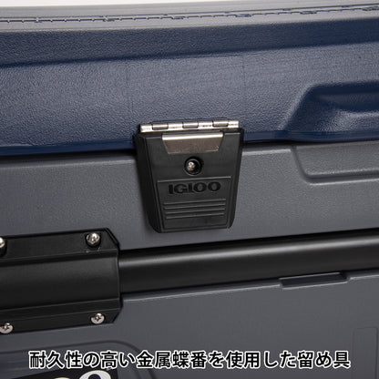 [イグルー] 大型 クーラーボックス 104L (車輪付き) SUNSET GLIDE 110 サンセット グライド 110 00034572 / グレー ネイビー
